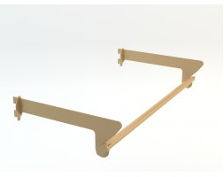 Patterned Shelf Holder, Gold, 60cm - 90cm - 120cm